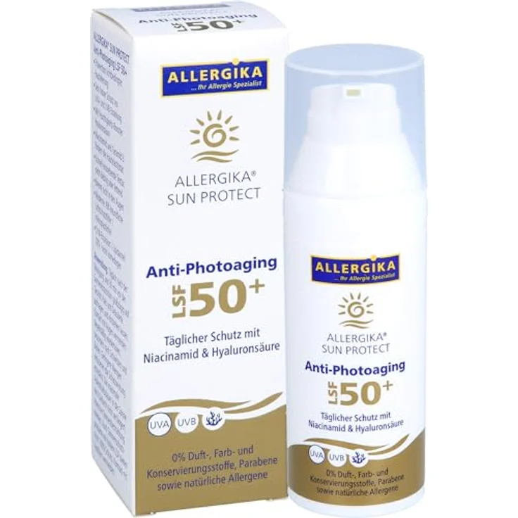 Allergika SUN PROTECT Anti-Photoaging Creme LSF50+, 50 ml – Bild 4