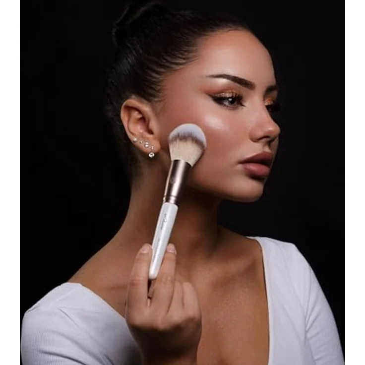 Luvia Cosmetics Complete Face Set Prime Vegan, Make-up Pinselset mit Blush-, Foundation- und Puder-Pinseln, tierversuchsfrei und in eleganter Geschenkverpackung – Bild 2