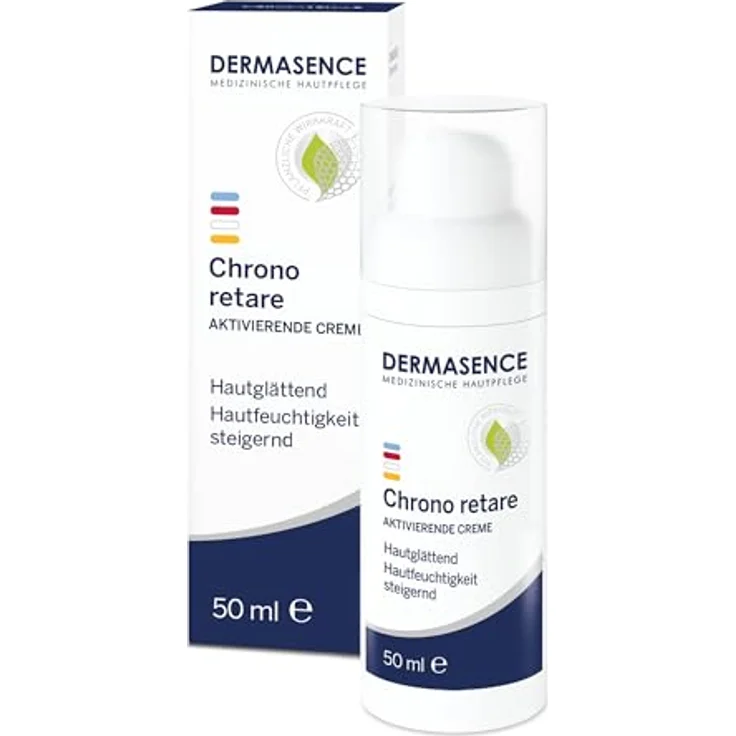 DERMASENCE Chrono retare Aktivierende Creme, 50 ml - Hautbildverfeinernde Nachtpflege für die fett und feuchtigkeitsarme Haut - Anti-Aging - glättet die Haut und steigert die Feuchtigkeit – Bild 1