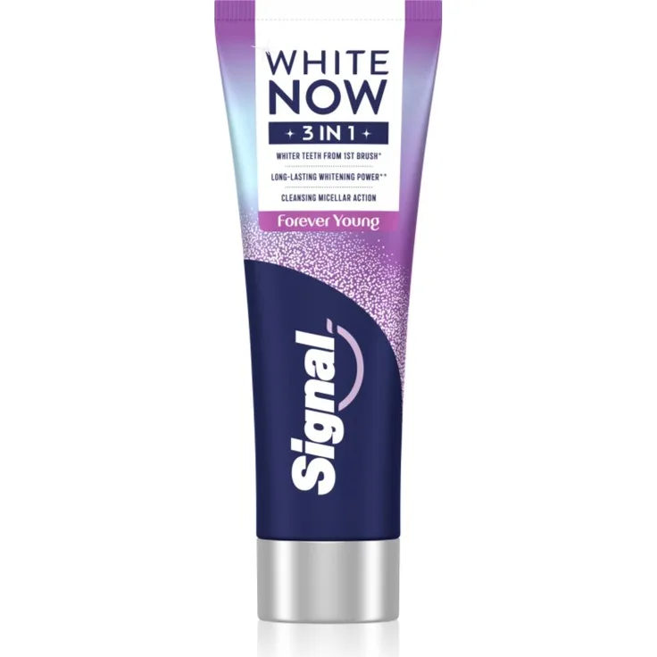 Signal White Now 3-in-1 Forever Young Zahnpasta, Whitening für strahlend weiße Zähne, 75 ml