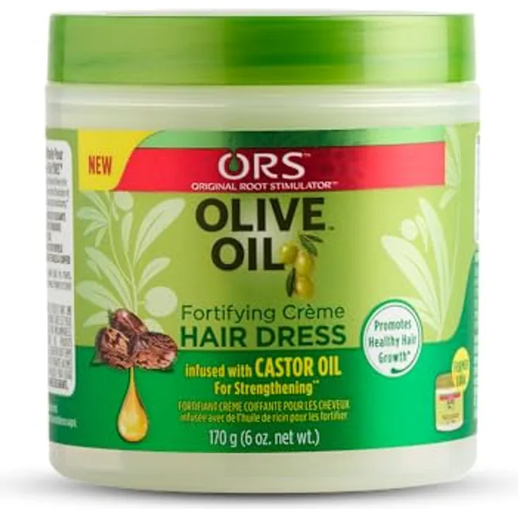 ORS Olive Oil Fortifying Crème für Haare 170g - Feuchtigkeitsspendende Haarcreme mit Olivenöl, Distelöl und Brennnessel-Extrakt für gesundes Haarwachstum und starke Haarfollikel