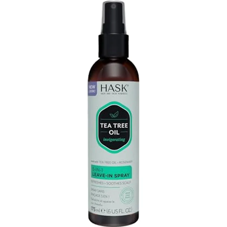 HASK 5-in-1 Leave-in-Conditioner-Spray mit Teebaumöl, beruhigend und regenerierend, tierversuchsfrei, 175 ml – Bild 1