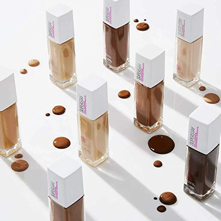 Maybelline New York Superstay 24 Hour Longlasting Foundation, wasser- und übertragungsbeständig, leichtes Gefühl, 30 ml, Farbton: 20 Cameo – Bild 5