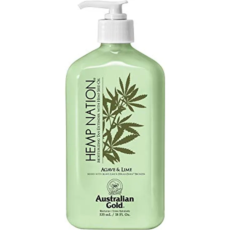 Australian Gold - Hemp Nation Agave & Lime Tan Extender Body Lotion 535 ml (1er Pack) Agave & Lime Duft