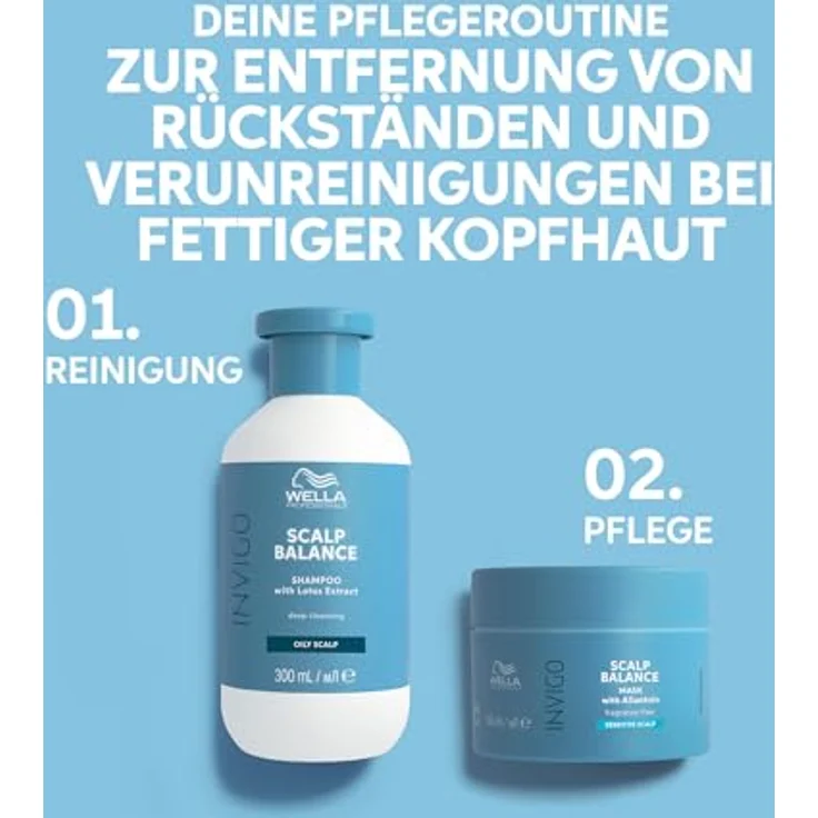 Wella Professionals Invigo Scalp Balance Pure Shampoo (1L), mildes tiefreinigendes Shampoo für empfindliche Kopfhaut – Bild 5