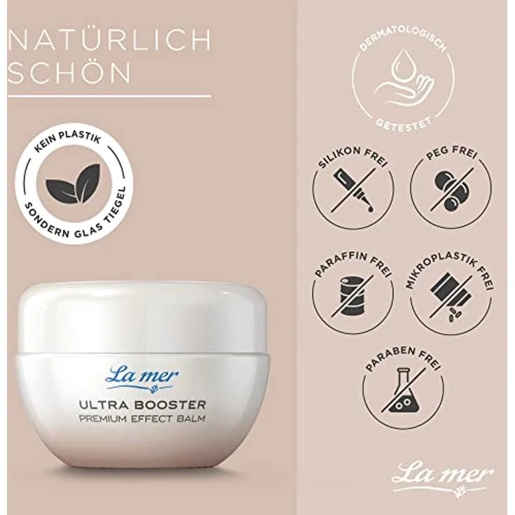 La mer Ultra Booster Balm Augen & Lippen - Feuchtigkeitsspendende Pflege für eine strahlende Augen- und Lippenpartie - Polstert die Fältchen von innen heraus auf - Glatte Linien und Falten - 15 ml – Bild 4