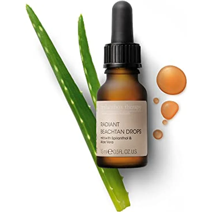 Spilanthox therapy Radiant Beachtan Drops 15ml – Pflegendes Selbstbräunungs-Konzentrat mit Bio Aloe Vera, Spilanthol & Hyaluron - Vegan & Naturkosmetik konform, Made in Germany, tierversuchsfrei – Bild 2