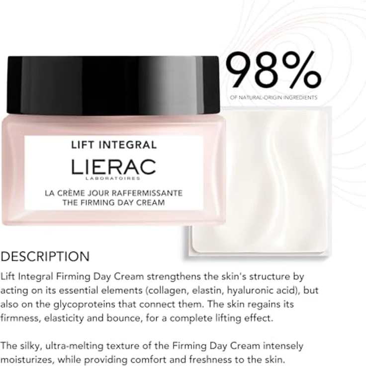 Lierac Lift Integral La Crème Jour Raffermissante, 50 ml - Feuchtigkeitsspendende Gesichtscreme für strahlende Haut – Bild 3