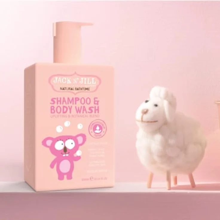 Jack N’ Jill Natural Bathtime Shampoo & Body Wash, 300 ml, sanfte Pflege für Kinderhaut, vegan und sulfatfrei – Bild 5
