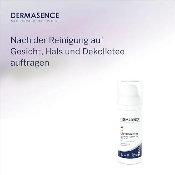 DERMASENCE Chrono retare Anti-Aging-Tagespflege LSF 50, 50 ml - Tagespflege mit hohem UV-Schutz, parfümfrei, vegan – Bild 5