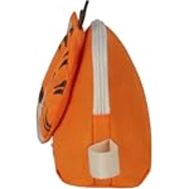 Samsonite Happy Sammies Eco Kulturbeutel, 22 cm, 2.5 L, Orange (Tiger Toby), recyceltes Material, PVC-frei, mit 3D-Details – Bild 3