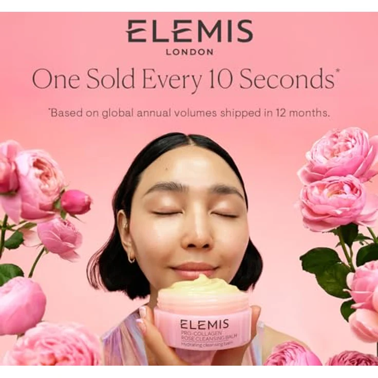 Elemis Pro-Collagen Rose Cleansing Balm, 3in1 Melting Facial Cleanser, Deep Face Wash, 100 ml, infused with Essential Oils – Bild 3