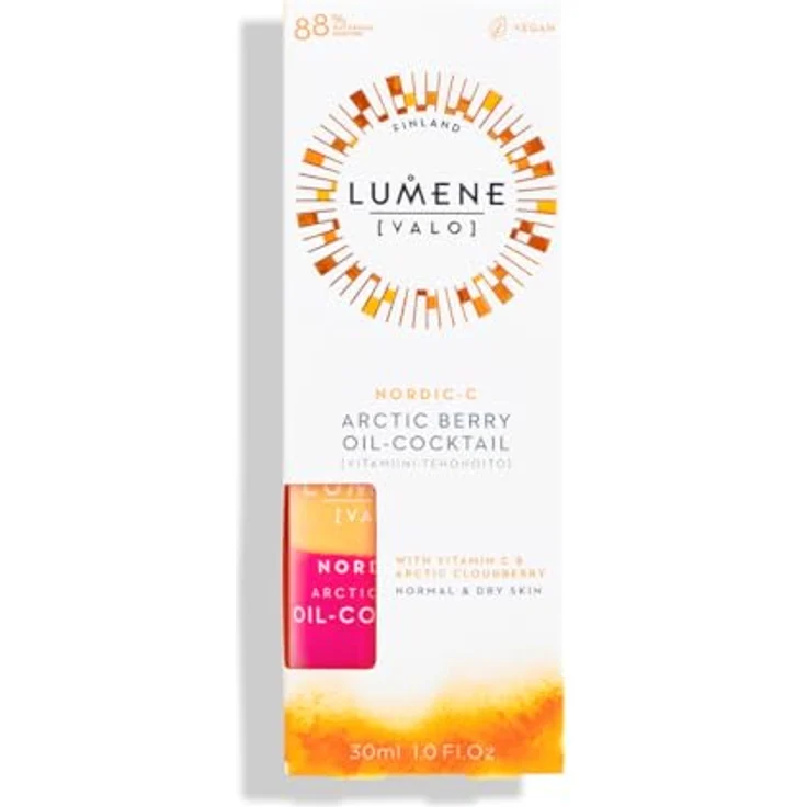 Lumene Nordic-C [Valo] Arctic Berry Multivitamin Oil Cocktail, Gesichtsserum mit Vitamin C und Antioxidantien, 30 ml – Bild 2