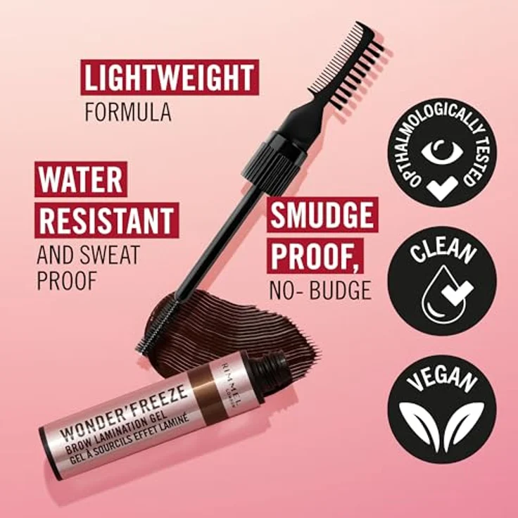 Rimmel London Wonder'Freeze Augenbrauen Gel 003 Medium Brown, 6g – Bild 5