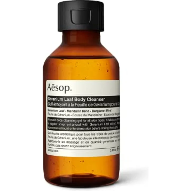 Aesop Geranium Leaf Body Cleanser, schaumarmes Duschgel mit erfrischendem Geranienblattextrakt, 100 ml – Bild 1
