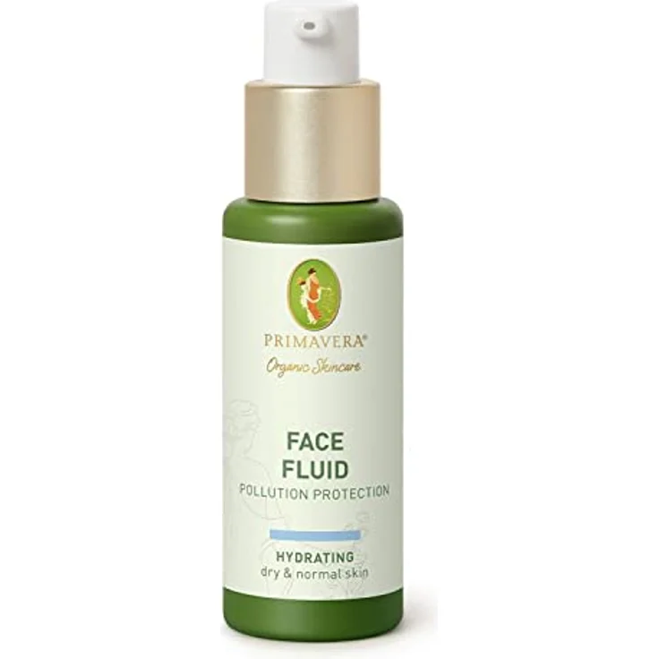 PRIMAVERA Face Fluid - Pollution Protection 30 ml - Naturkosmetik - Leichtes Gesichtsfluid für normale bis trockene Haut - vegan – Bild 1