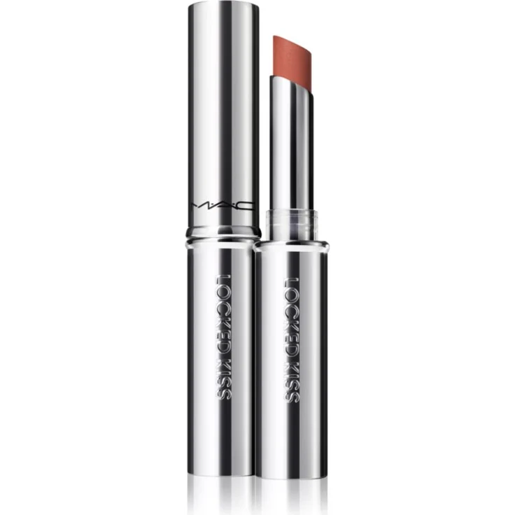 MAC Cosmetics Locked Kiss 24h Lipstick, langanhaltender Lippenstift mit mattierendem Effekt, Farbton Meticulous, 1,8 g