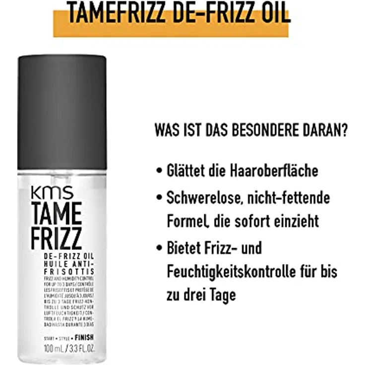 KMS Tame Frizz De Frizz Oil 100 ml – Bild 3