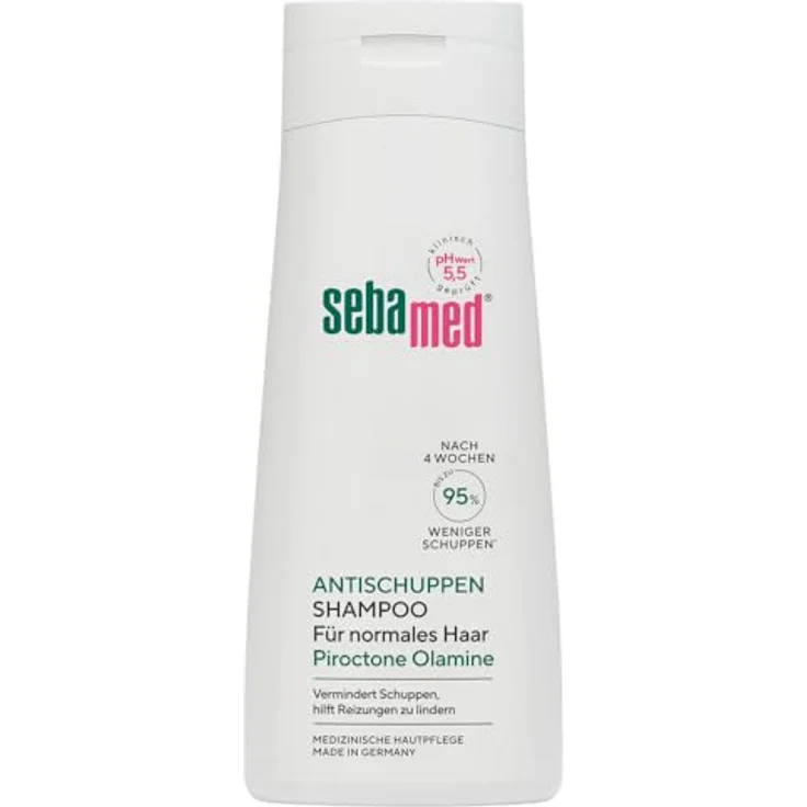 Sebamed Antischuppen Shampoo 200 ml, 95% weniger Schuppen nach nur 14 Tagen, auch für fettiges Haar und trockene Kopfhaut, milde Pflegeformel – Bild 1
