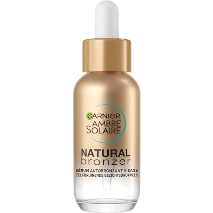 Garnier Ambre Solaire Selbstbräunungsserum für das Gesicht, 30 ml – Progressive & Über-Mesure mit Kokoswasser & Hyaluronsäure, für alle Hauttypen, Natural Bronzer