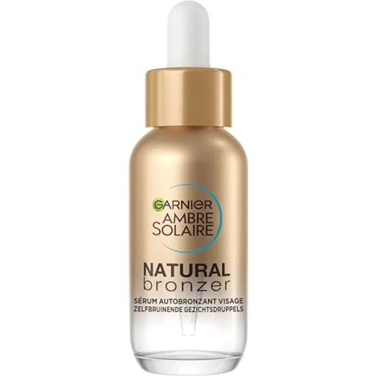 Garnier Ambre Solaire Selbstbräunungsserum für das Gesicht, 30 ml – Progressive & Über-Mesure mit Kokoswasser & Hyaluronsäure, für alle Hauttypen, Natural Bronzer – Bild 1