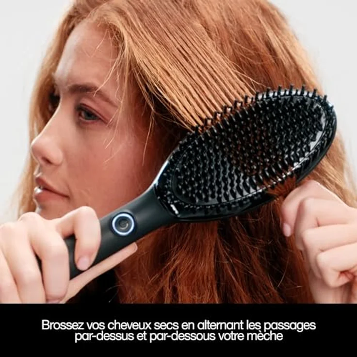 ghd glide+ Smoothing Hot Brush, Warmluftbürste in Schwarz mit optimierter Heiztechnologie und integriertem Ionisator für ultra geschmeidige Ergebnisse – Bild 4
