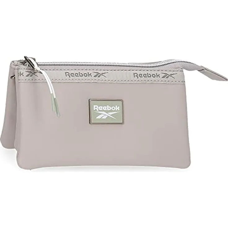 Reebok Kulturtasche Tina Drei Fächer Grau 17,5x9,5x2 cm Kunstleder