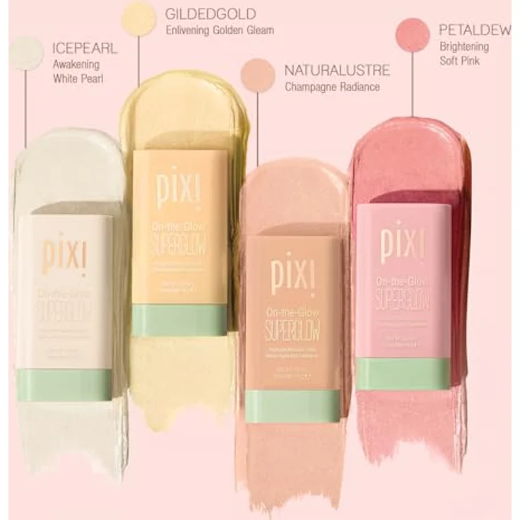 Pixi Petra On The Glow Superglow Moisturizing Gel 19g Natural Shine, Feuchtigkeitsspendender Balsam für übernatürlichen Glanz – Bild 2