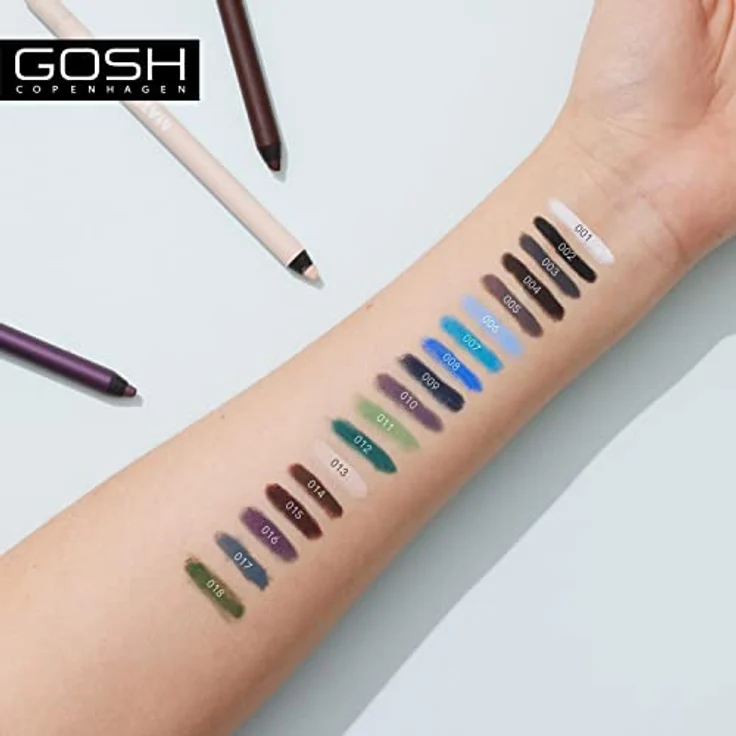 GOSH Matte Eyeliner 017 Classic Grey, intensiv schwarz mit cremig-weicher Textur, hohe Deckkraft für Smokey Eyes, vegan & parfümfrei – Bild 5