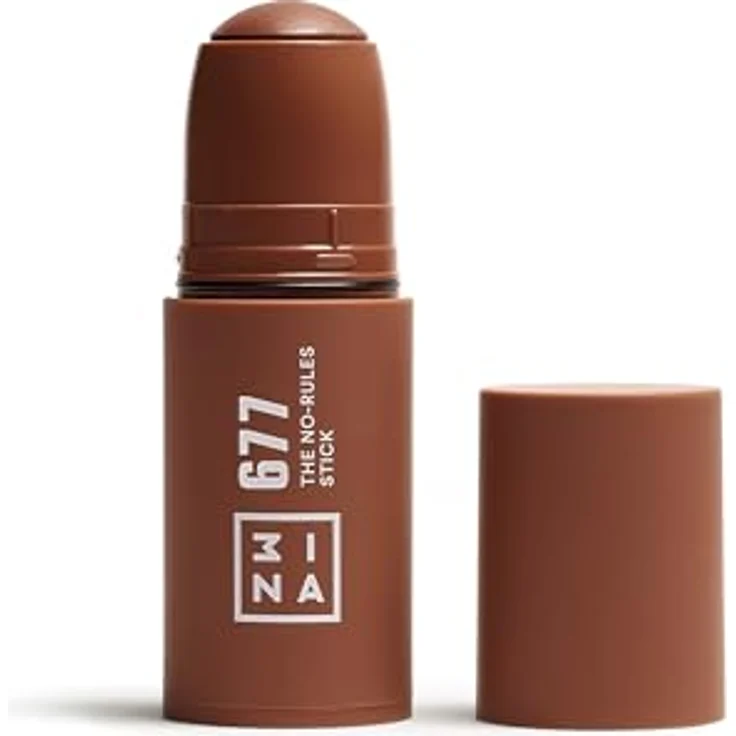 3INA The No-Rules Stick Highlighter 312 Blush, cremiger Farbton für Augen, Lippen und Wangen, Neutral Brown, 5 g – Bild 1