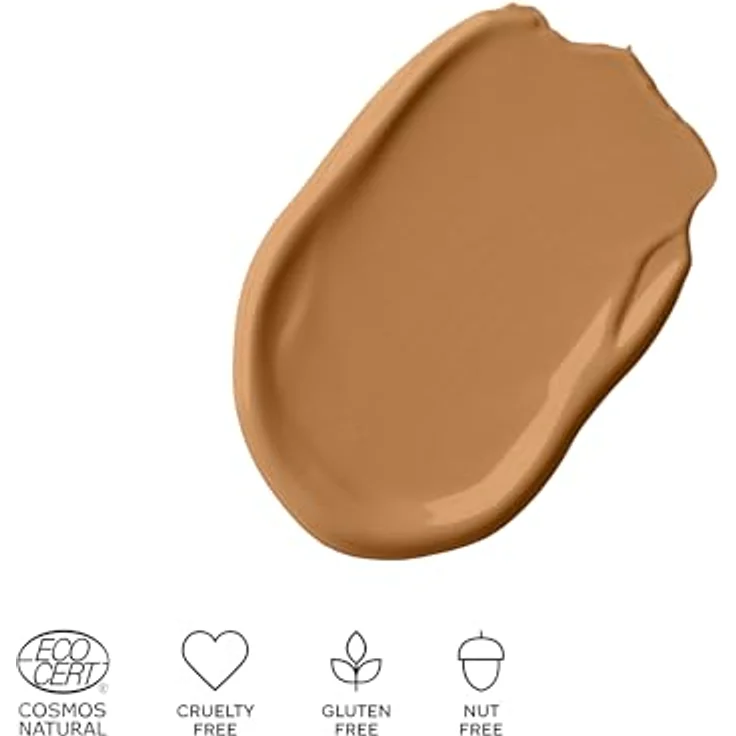 MÁDARA SKINONYM Semi-Matte Peptide Foundation #55 Clay, 30 ml, verstärkt durch kollagenunterstützende Peptide, halbmattes Finish, passt sich der Hauttextur an – Bild 4