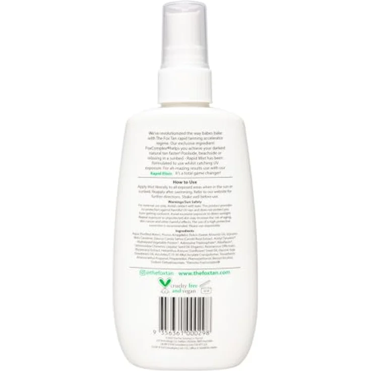 THE FOX TAN Fragrance Free Rapid Tanning Elixir, 120 ml Selbstbräuner mit anregender Melaninproduktion für alle Hauttypen – Bild 6