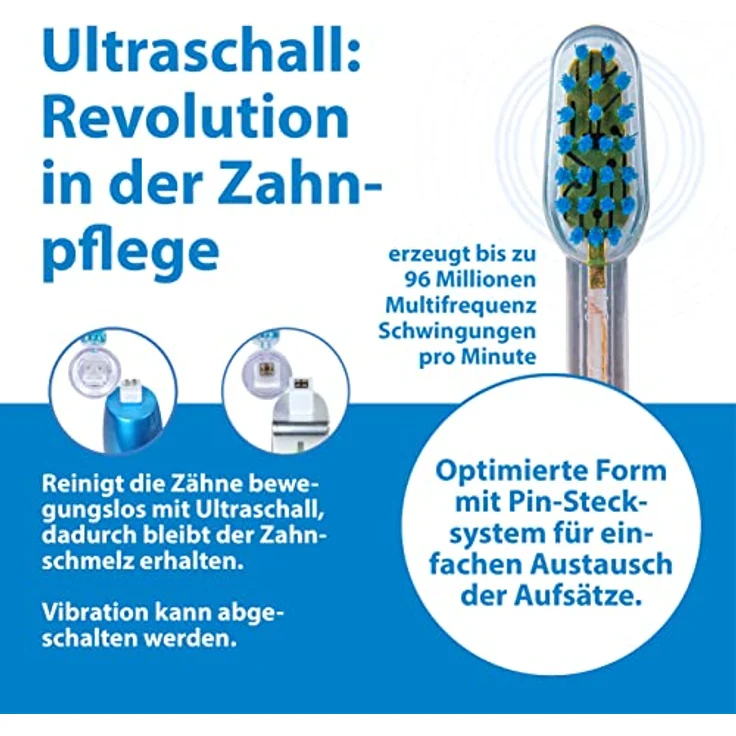 Emmi-dent Ultraschall Zahncreme „Nature“ - Ideal für empfindliche Zähne und Zahnfleisch, ohne Fluorid, Mikroplastik & Nanomaterialien, vegan & glutenfrei, 3x 75 ml – Bild 4