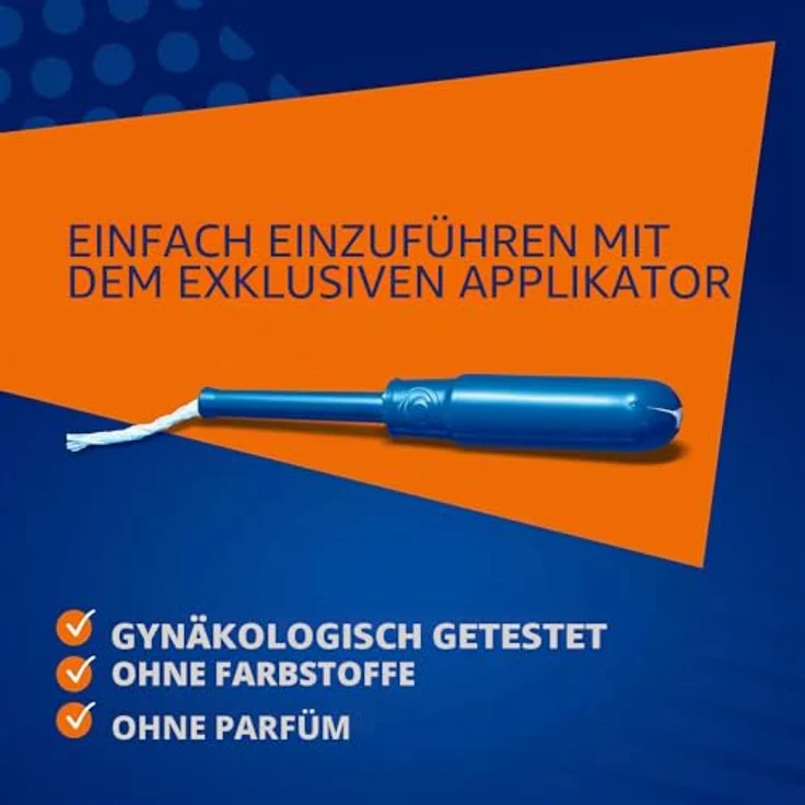 Tampax &Go Super Plus, 18 Tampons mit Kunststoffapplikator und rutschfestem Griff für mittlere bis starke Ströme – Bild 3