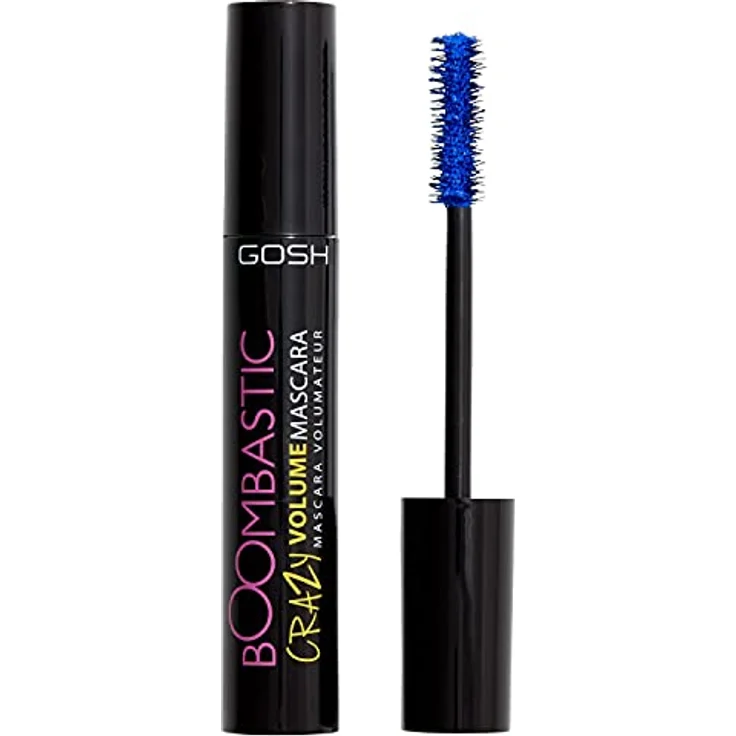 Gosh Boombastic Volumen-Mascara, für geschwungene Wimpern, 002 Crazy Blue, 13 ml – Bild 1