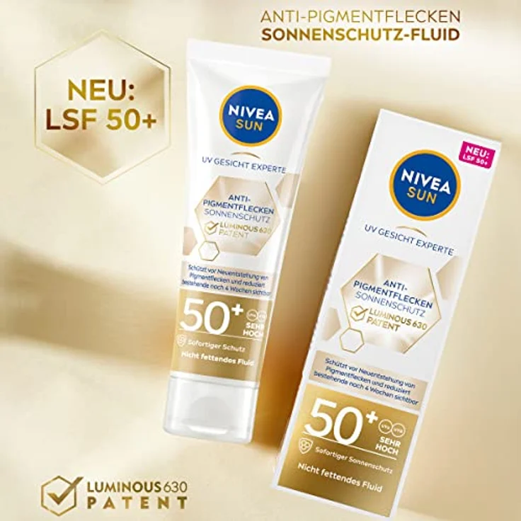 Nivea Sun UV Gesicht Luminous630® Anti Pigmentflecken Sonnencreme 40 ml – Bild 3