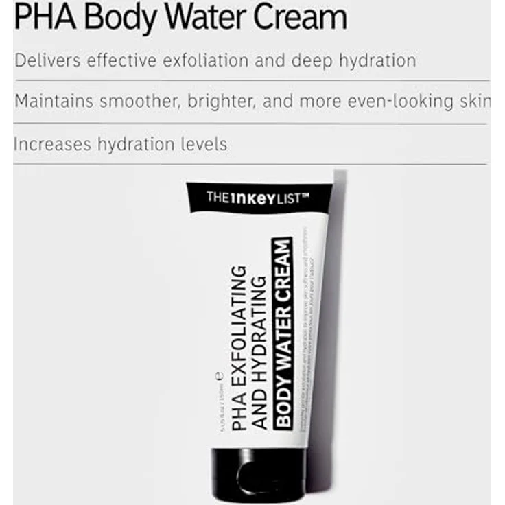 The INKEY List PHA Body Water Cream 150ml - Exfoliating and Hydrating Body Moisturizer – Bild 2
