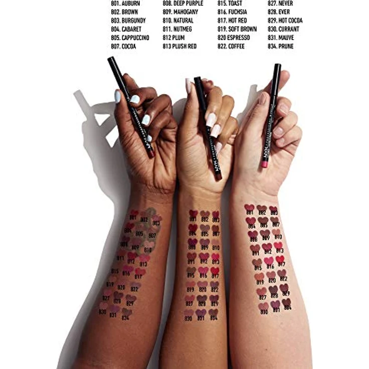 Nyx Professional Makeup Lip Liner Konturenstift Hot Red 817 – Bild 7