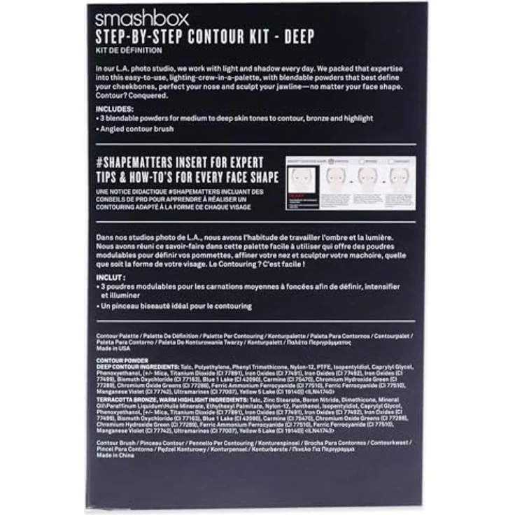 Smashbox Step-by-Step Contour Kit Puder, 11,47 g, inkl. Konturenpinsel, Farbe 01 – Bild 2