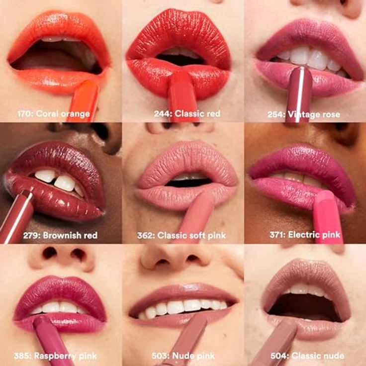 3INA The Color Lip Glow, hydratisierender Lippenstift mit Glanz, Farbton 254 - Vintage Rose, 1.6 g – Bild 4