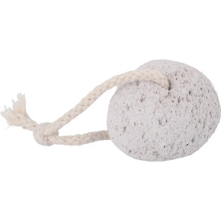 Bürstenhaus Redecker Bimsstein, Naturlavastein mit Baumwollband, Ø 6 cm – Bild 1