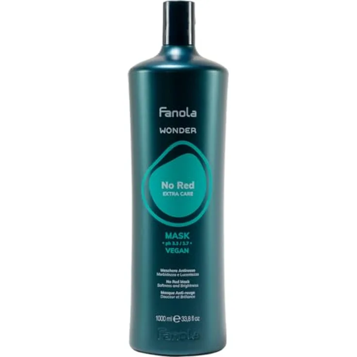 Fanola Wonder No Red Anti-Rot-Maske, 1000 ml - Entwirrt, nährt und befeuchtet das Haar