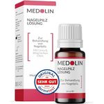 Medolin® Nagelpilz Lösung - Effektiver Nagellack mit belegter Wirkweise - Lack Behandlung für schöne & gepflegte Nägel - Geeignetes Mittel für Fuß & Hand | Nagelhärter, 10 ml