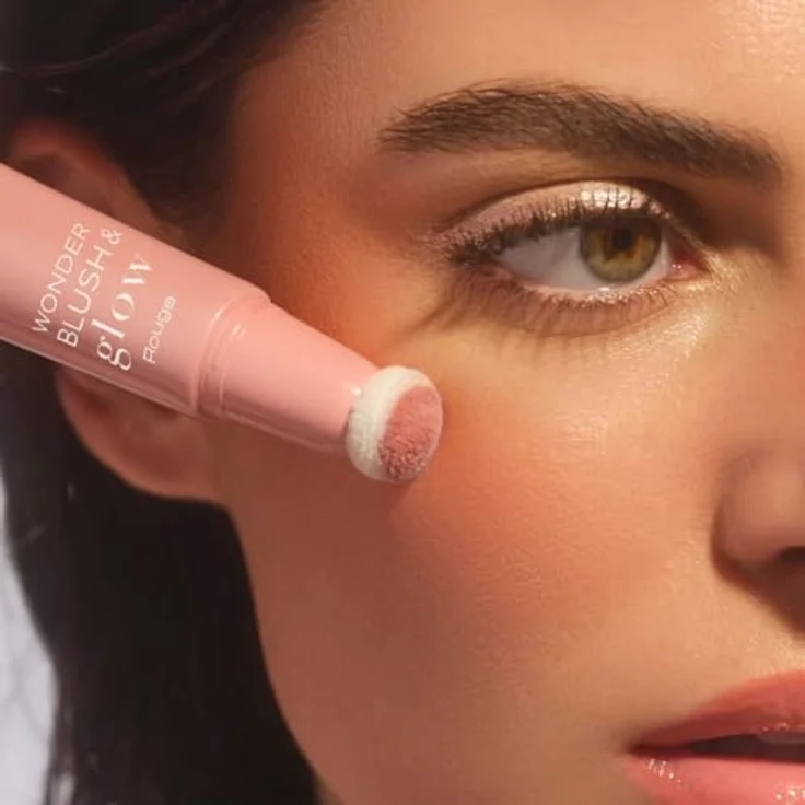 ARTDECO Wonder Blush & Glow, Flüssiges Rouge & Highlighter mit Schwämmchenapplikator, Langanhaltend mit natürlichem Glow und perlmuttartigem Finish, 12 ml – Bild 5