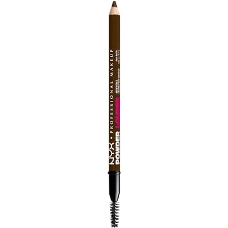 NYX Professional Makeup Powder Louder Augenbrauenstift 1,2 g, Pudriges Finish in 07 Espresso, vegane Mikrofaser-Formel für definierte Augenbrauen – Bild 12