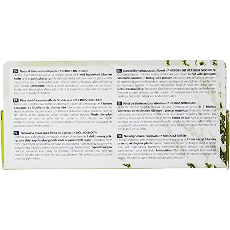 Natura Siberica Natural Siberian Toothpaste "7 Northern Herbs" - Natürliche Kräuterzahnpasta für sanfte Reinigung & gesundes Zahnfleisch - Mit 7 sibirischen Kräutern & Bio-Pflanzen - 100 g – Bild 2