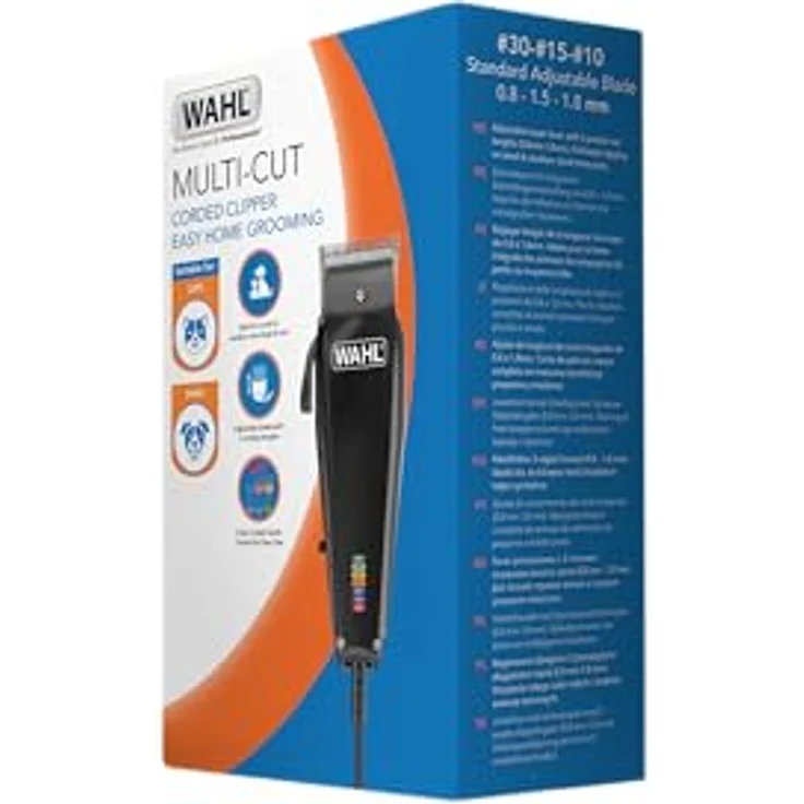 Wahl 3027683 MultiCut Tierhaarschneidemaschine, kabelgebunden mit leistungsstarkem 7.200 RPM Motor und 7 farbcodierten Aufsteckkämmen – Bild 7