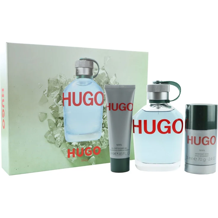 Hugo Boss Hugo Man Set Eau de Toilette (EdT) 125 ml + Deodorant Stick 75 ml + Duschgel 50 ml