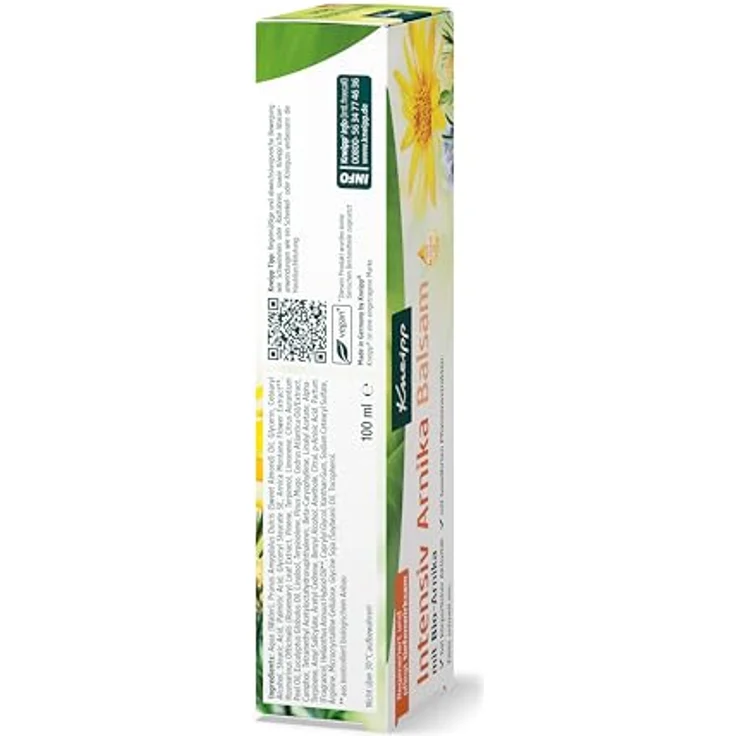 Kneipp Bio-Arnika Intensiv Balsam, regenerierende Körperpflege mit Pflanzenölen, 100 ml – Bild 3