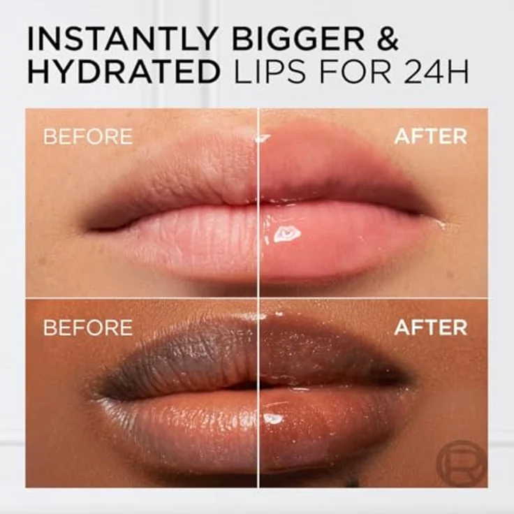 L’Oréal Paris Plump Ambition Lipgloss, volumengebendes Lip Plumper mit Hyaluronsäure, Farbton 201 Milky Nu, 5 ml – Bild 7